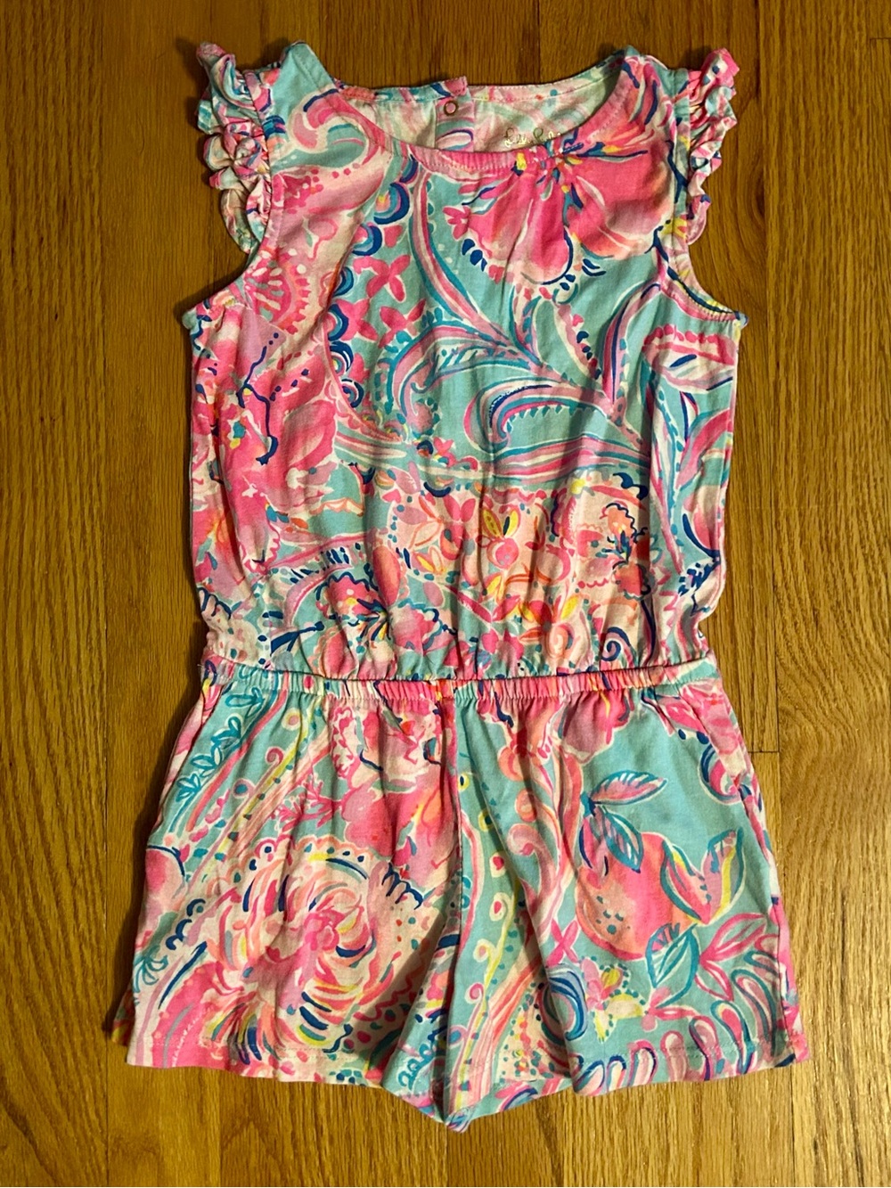 Lilly Pulitzer Girls Mini Patsi Romper Size S (4-5)